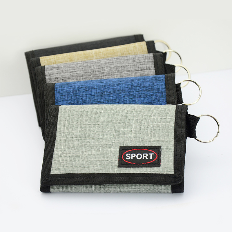 New Style Canvas Student Wallet That Can Hold Change and Keys, Practical, Korean Version, Multifunctional for Men and Women, Short Style 70% off