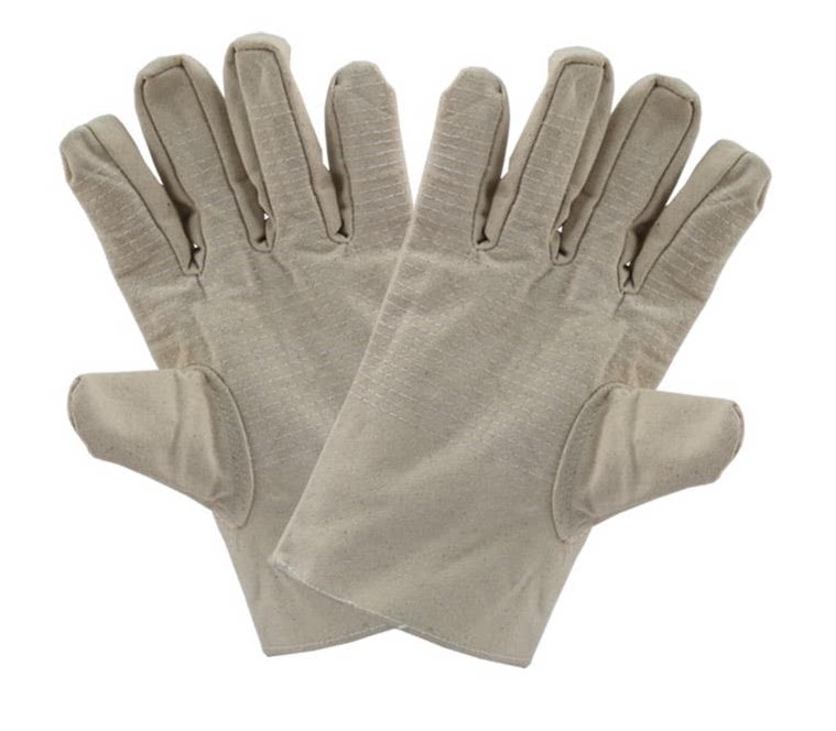 SAFEMAN Junyu 7344 4*4 cotton 24 thread canvas gloves straight sleeve cuffs one size handling gloves