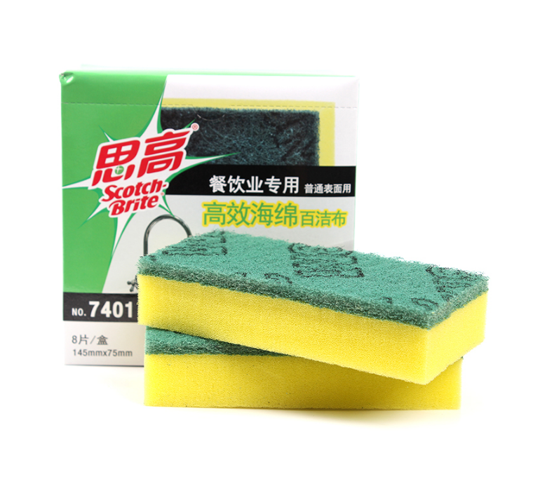 3M 3M 7401 High efficiency sponge decontamination of a clean sheet for kitchen equipment and cutlery drinks