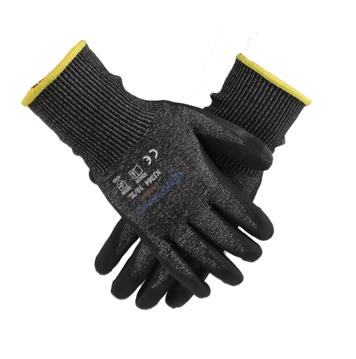 Constant glow NJ384 abrasion resistant and tear resistant 5 level anti-mowing protection glove glass fiber core palm immersed ultra-fine foaming gloves-Taobao