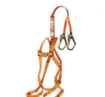 MSA Mesian 10147344 lightweight star full-body seat belt with shock-absorbing rope legs 55mm adhesive hook medium