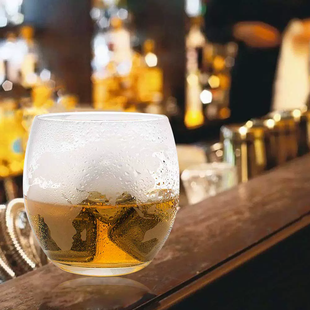 iiimy Bộ rượu whisky kim loại Iced British 304 Inox Frozen Ice Ice Cube Light Bộ quà tặng sang trọng - Rượu vang ly rượu vang đỏ đẹp