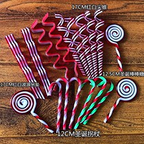  Christmas ornaments Christmas gifts Christmas Tree pendant Window scene arrangement Acrylic crutches