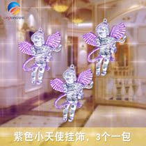 Christmas Decorations Wedding Wedding Arrangement Ice Chic Edge Effect 8 5CM Acrylic High Transparent Angel Hanging Accessories