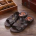 Thanh niên đi biển Roman cha trung niên sandal nam 2018 mới hè Hàn Quốc xu hướng cá tính hoang dã giày nam thể thao Sandal