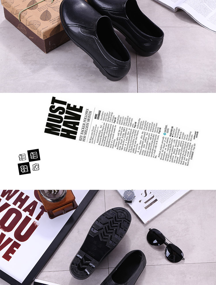 Non-slip boots mưa khởi động cao su không thấm nước giày đặt giày giày nước đầu bếp nhà bếp đặc biệt làm việc của nam giới giày mặc giúp đỡ thấp mùa hè giày sandal nam chống nước