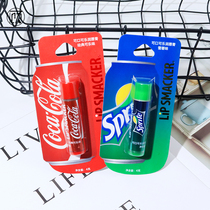 Its like when youre drinking soda ~ Lip Smacker Coke Lip Cream Coke Snowy styling moisturizing lipstick.