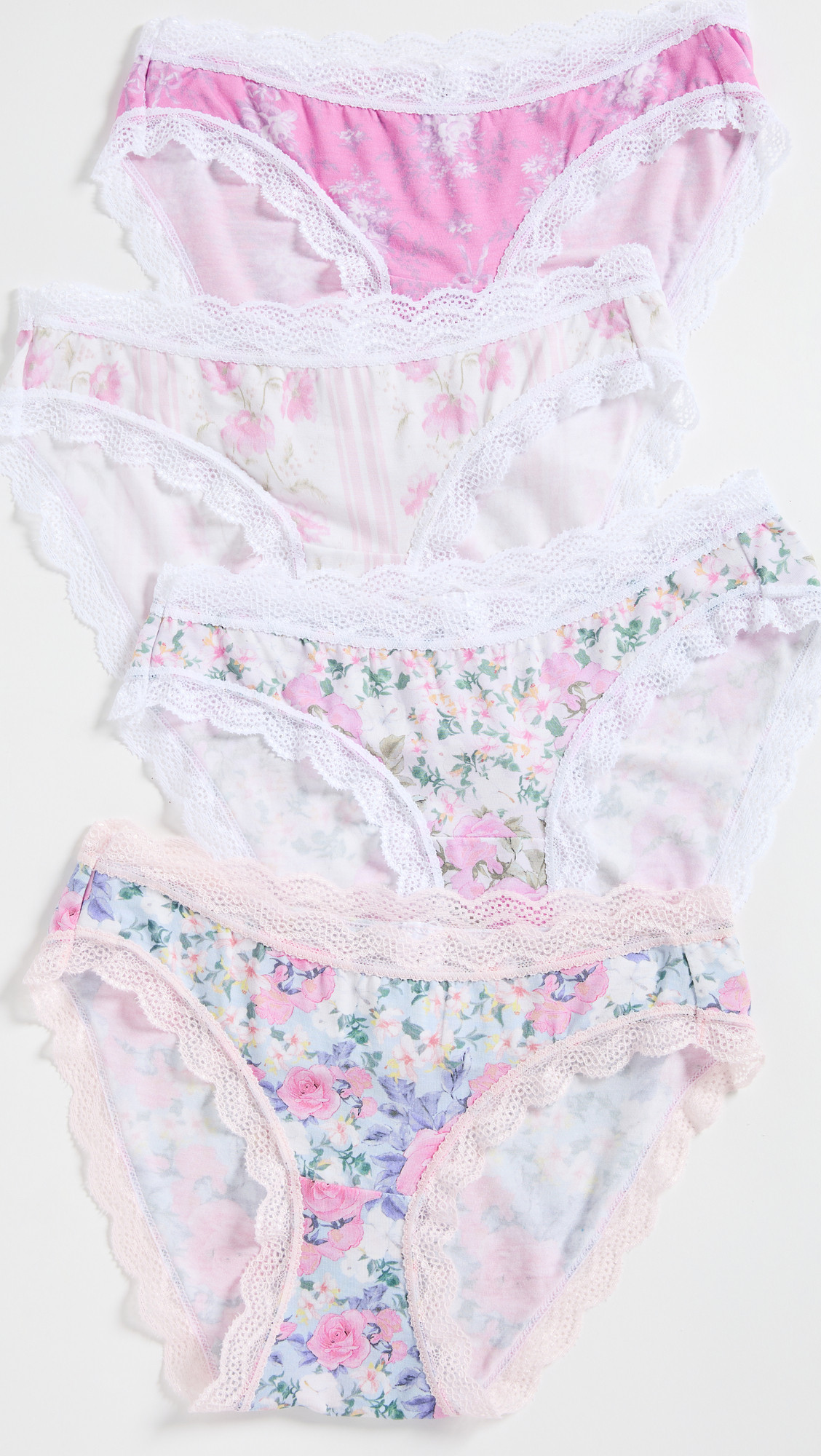 Pretzels Recommend American Cute Emoji Expression Sign Embroidered Lace lace with four sets of underwear