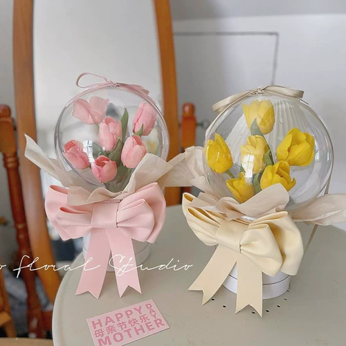 Портативная подарочная коробка на день матери с бантиком