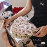 Портативная прозрачная подарочная коробка, серебряная льняная сумка, зеркальный эффект