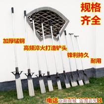 Manganese steel thickened shovel carrying trees outdoor small wooden handle Luoyang shovel hole flower shovel ditching ditch