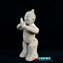 Antique Han Dynasty rap figurines Classical crafts ornaments Creative gifts Terracotta antique rack ornaments Antique
