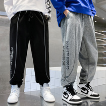 Boys sports pants loose spring and autumn 2021 new primary school students street dance casual pants boys hip hop pants tide