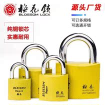 blossom lock padlock brass cylinder fang tong suo open iron padlock men chuang suo luggage lock drawer lock