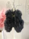 Mùa thu đông 2018 mới Hained fox fur vest vest vest nữ áo khoác lông cáo ngắn vest vest