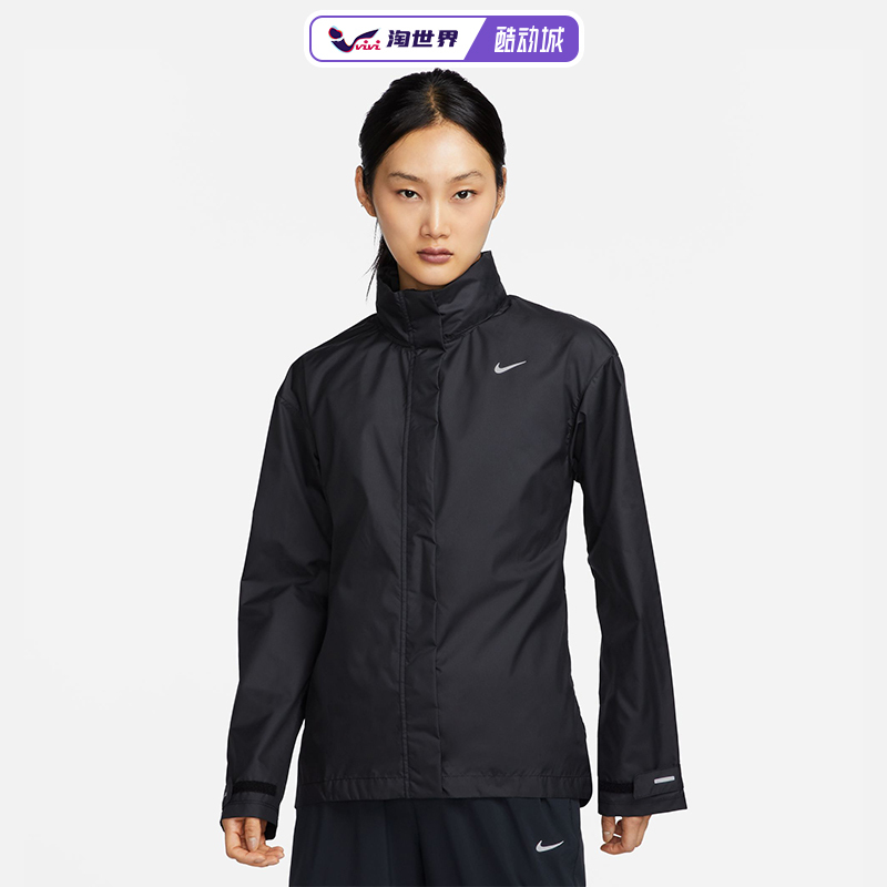 Nike Fast Repel Running Jacket Women's Outdoor Hooded Top Windproof Comfortable Breathable Sports
