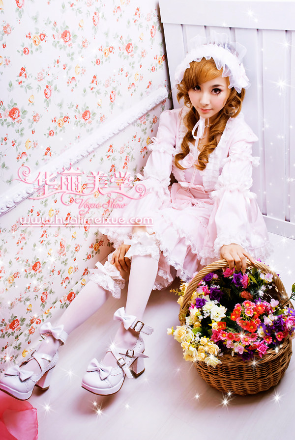 *Tai*na*◣ lolita cos кожзаменитель NK бант в среде кукла Обувь 2002-1 многоцветный antaina 