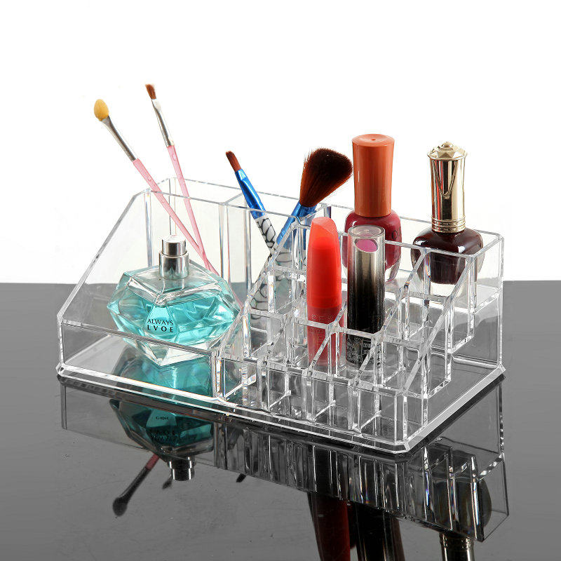 Transparent Lipstick Multifunction Large Gg Cosmetic Show Shelf Lip Balm Desktop Containing Box Brow Brush Finishing