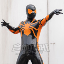 Fit TIGHT Poison Future Foundation Spider-Man latex suit cos imported 0 25 ultra-thin latex black and orange