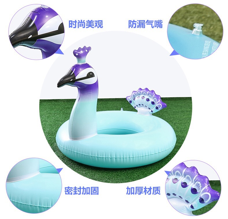 Flamingo Unicorn Donut Dày Inflatable Swim Nhẫn Nam Giới Trưởng Thành và Phụ Nữ Trẻ Em Nách Vòng Tròn Phao Cứu Sinh phao tắm cho trẻ sơ sinh