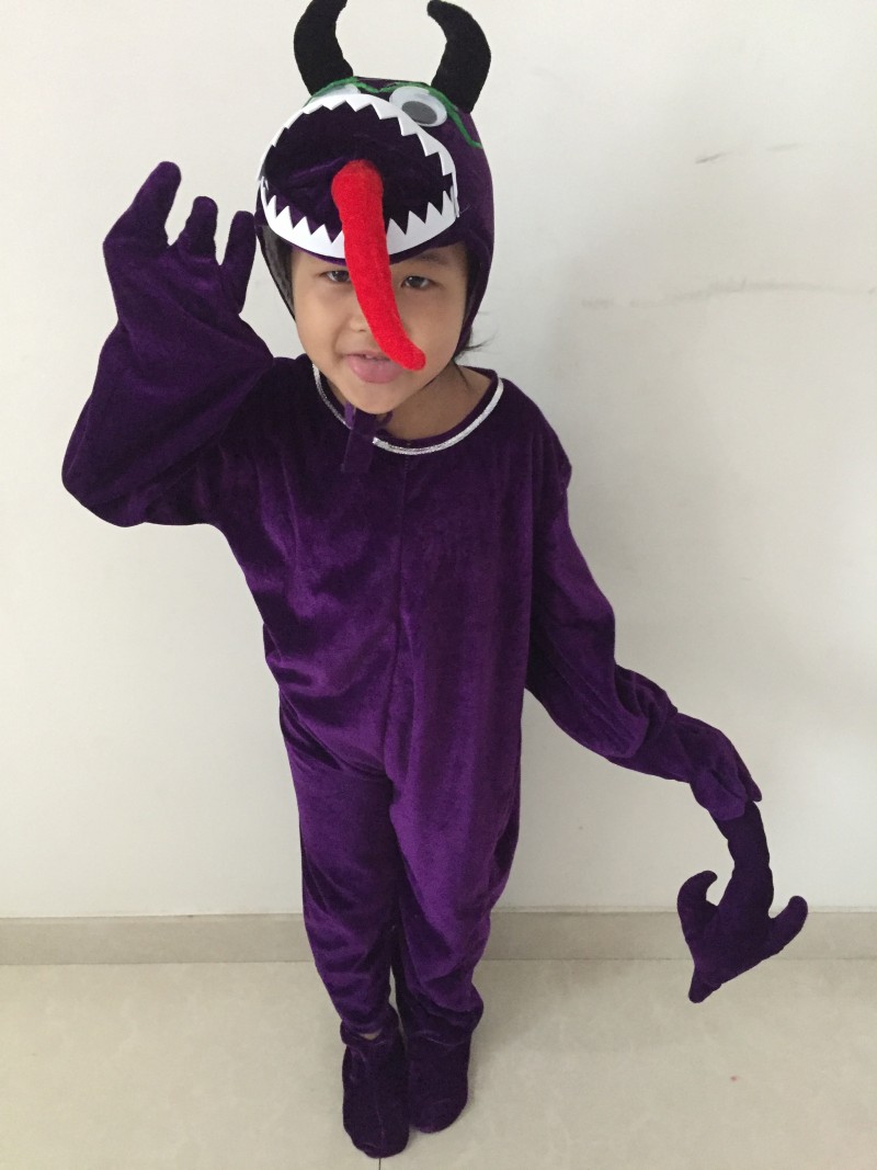 Trẻ em Động vật Quái vật nhỏ Quái vật Trang phục biểu diễn Halloween Quái vật nhỏ Quái vật quỷ nhỏ Trang phục dành cho người lớn Quần áo làm cha mẹ đồ bộ cho bé gái