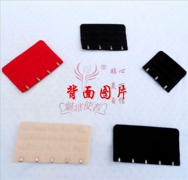 Áo ngực mở rộng kéo dài 345 hàng khóa sau lưng khóa phụ kiện đồ lót Điều chỉnh thời gian sinh lý theo chiều dài chặt chẽ dây nối áo lót trong suốt