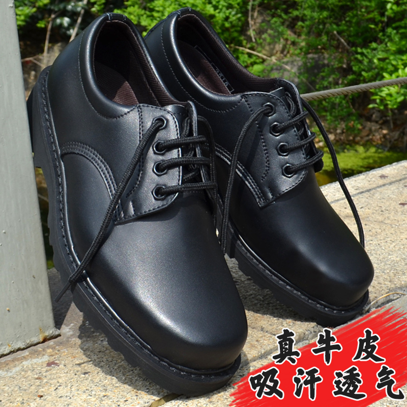 Genuine Martin Leather Shoes with Steel Toe and Steel Sole, Anti-Smash, Low-Top Work Shoes for Men, Genuine Cowhide, Labor Protection, Anti-Puncture, Large Size, Anti-Odor