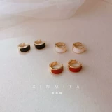 Ретро изысканная маленькая эмаль, кольцо, украшение, универсальные серьги