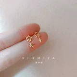Серьги, клипсы, серебро 925 пробы, 2024 года, без проколов ушей
