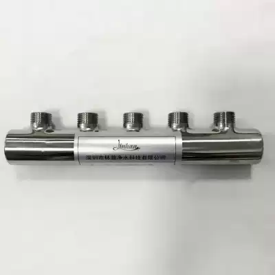 304 stainless steel water separator single double head heating splitter main pipe 6 branch pipe 4 points 3 ways can be customized