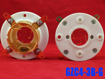 In-line gold-plated big four-pin tube holder GZC4-3B-G four-pin tube socket for 845 211 805