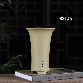 Special price purple sand orchid flower pot with bottom edge