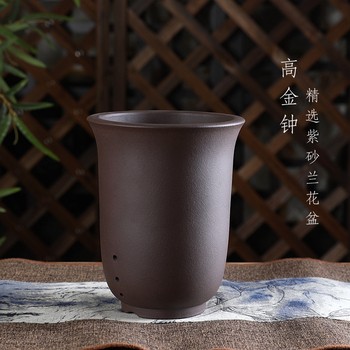 Selected purple sand orchid flower pot wz series high golden bell trumpet