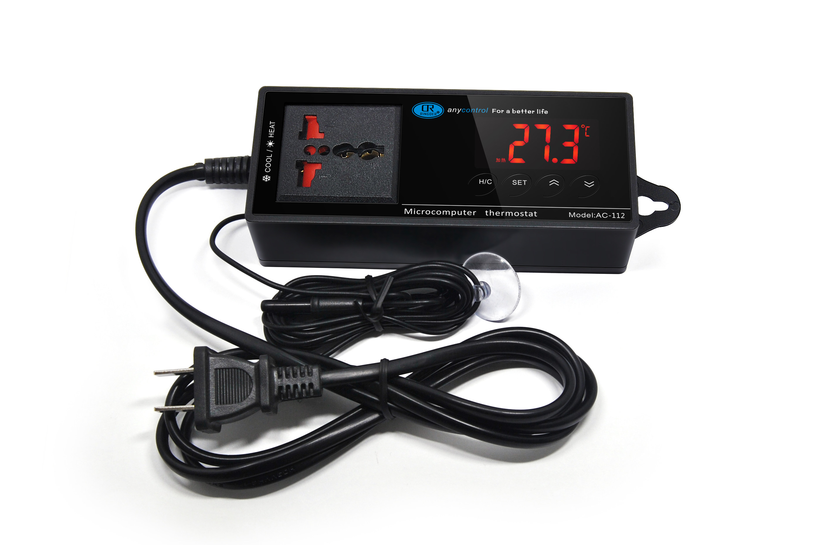 Digital interlude electronic thermostat crawler box switch aquarium AC - 112 ceramic lamp lizard pad heating pad