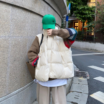 Flower field window cotton-padded vest vest female 2020 new Korean version of loose padded waver shoulder cotton jacket jacket winter