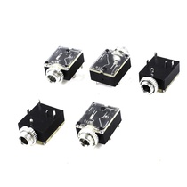new 5PCS 5 Pin 3 5mm Female Audio Stereo Jack Socket PCB Pa