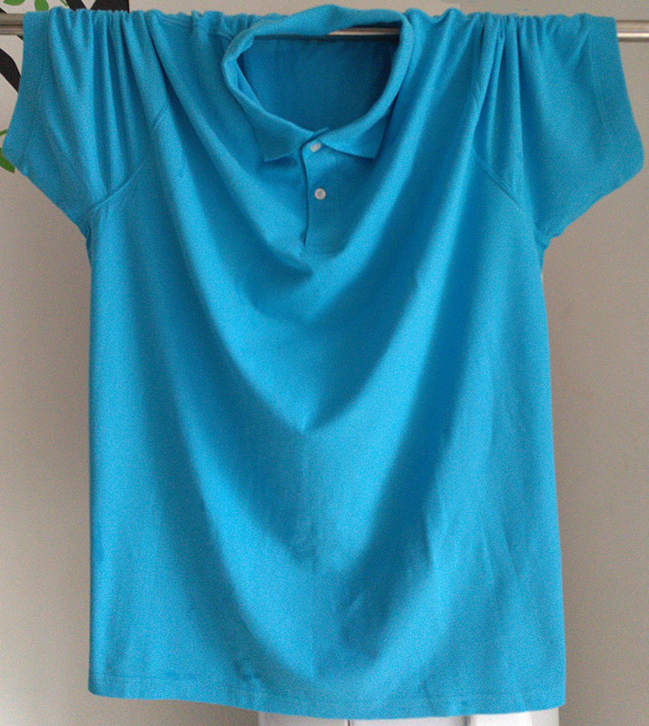 Cực lớn mã Paul POLO áo sơ mi ngắn tay nam ve áo lỏng kinh doanh bình thường cotton cộng với phân bón để tăng chất béo t-shirt