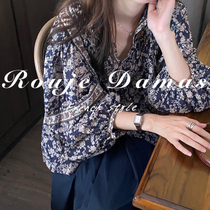 France Rouje Damas2022 spring autumn new crumblewear shirt small crowdsourced high level sensational long sleeve blouses woman