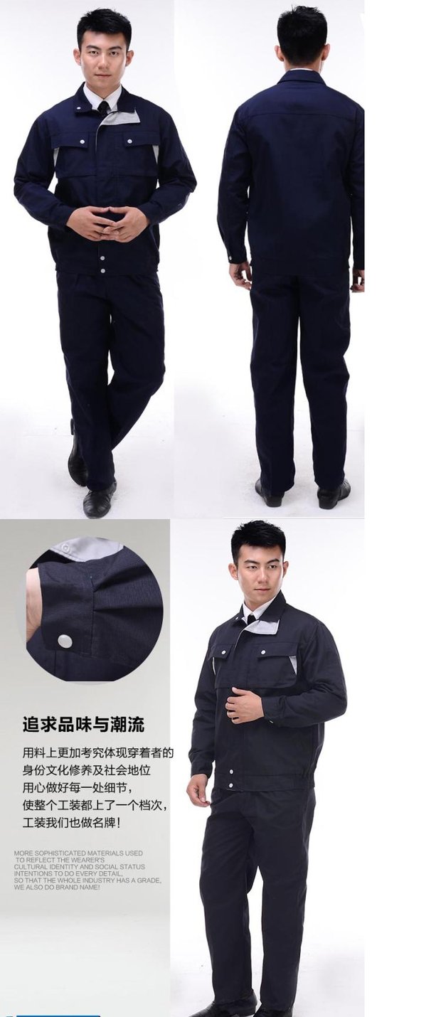 Quần áo bảo hộ lao động dài tay phù hợp với nam dịch vụ bảo hiểm lao động dịch vụ sửa chữa ô tô mùa xuân và mùa thu thiết lập hàn thiết bị nhà máy sản xuất áo quần áo shop quần áo nam
