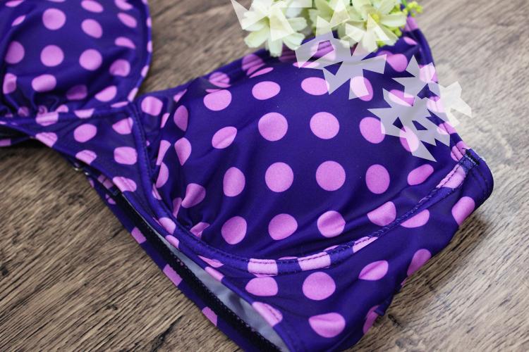 17 năm mới châu Âu và Mỹ béo chị gái áo tắm kích thước lớn chia áo tắm bikini gợi cảm nữ treo cổ áo tắm bộ đồ bơi dài tay