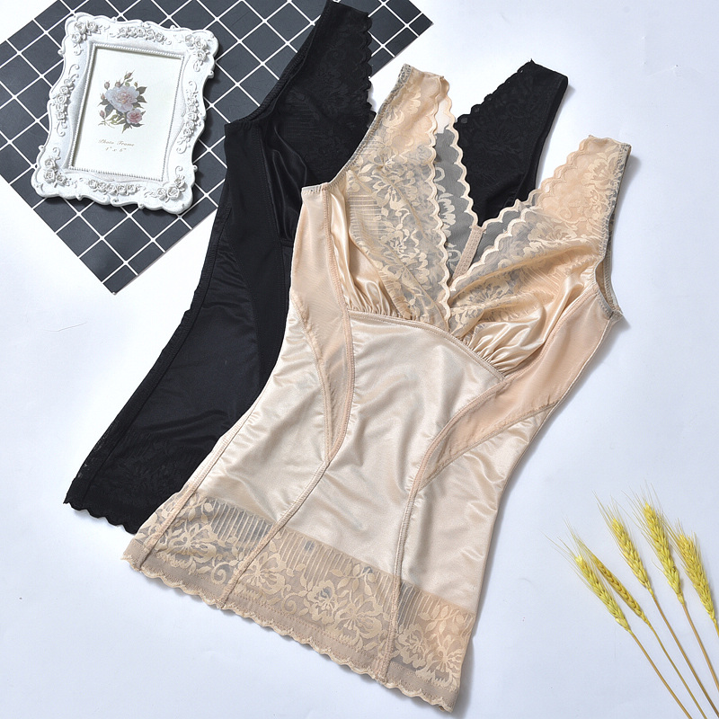 Tingli beauty plan belly shaping top Female postpartum repair corset two-piece incognito vest beauty body coat