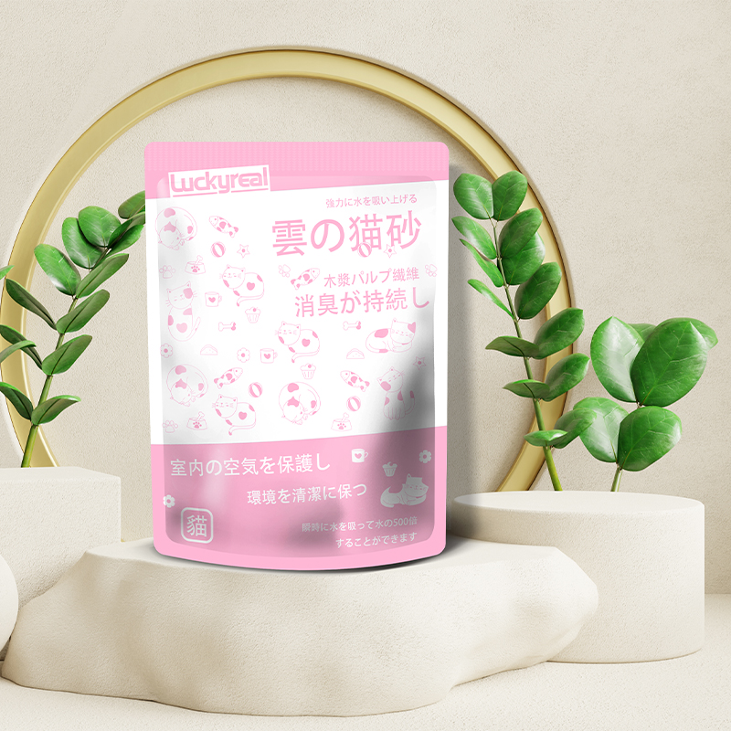 LUCKYREAL cloud sand cloud's cat litter ore sand tofu mixed cat litter antibacterial deodorant dust-free powder 5 catties
