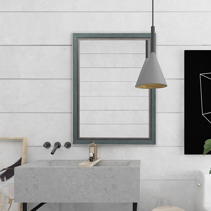 American Retro Bathroom Mirror Anti-Fog Bathroom Mirror Table Basin Wash Toiletries Wall-mounted Bathroom Mirror Customizable-Taobao