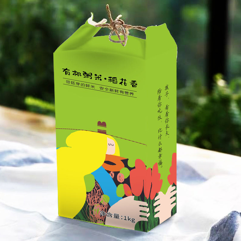 Chanong organic porridge rice 4kg, Xinjiang Yili Cha County, Xinjiang new rice rice flower fragrance Rice first-level porridge rice small packaging