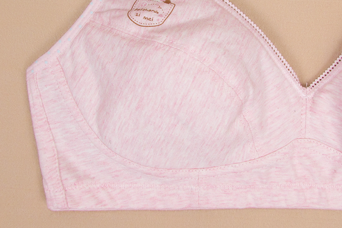 Cotton dễ thương cô gái phát triển áo ngực không có vòng thép học sinh trung học đồ lót nữ mà không có phần xốp mỏng áo ngực kích thước lớn áo lót