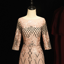 High-end mother wedding dress summer noble temperament evening dress usually wear wedding dress