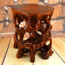 Dongyang wood carving solid wood mahogany crafts base ornaments