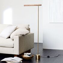 Nordic floor lamp postmodern extremely minimalist living-room book room wood grain upright table lamp light lavish wind bedroom bedside headlights