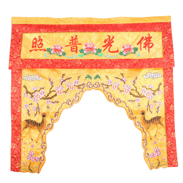 Embroidered Banner Cross Colored 1 m Surface Law Entrance Door Buddha photocopy embroidery Embroidery Tide Embroidered custom