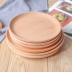 Nhật Bản zakka 木 盘 Sushi món ăn nhẹ nut nut gỗ rắn đĩa tròn tấm gỗ nhà tấm ăn sáng